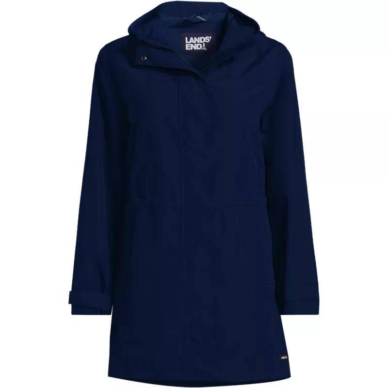 Women's Squall Hooded Waterproof Raincoat, Front