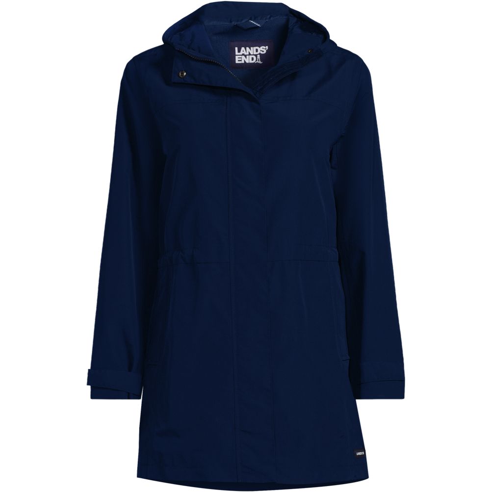 Women's Squall Hooded Waterproof Raincoat | Lands' End