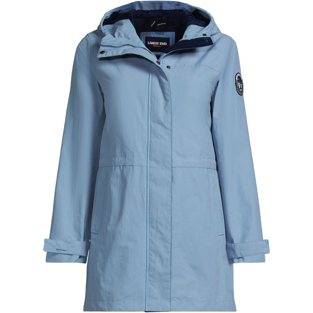 Women s Squall Hooded Waterproof Raincoat Lands End