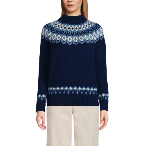 Lands end sale fair isle sweater