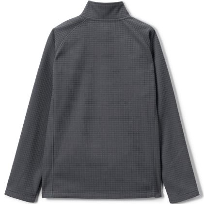 Unisex Grid Fleece Quarter Zip Pullover Jacket - image 1