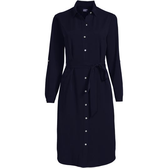 slim fit dress slacks Off-White Denim Fitted Midi Shirt Dress EDITH