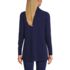 Women's Cashmere Mock Neck Swing Tunic Sweater, Back