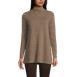 Women's Cashmere Mock Neck Swing Tunic Sweater, Front