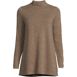 Women's Cashmere Mock Neck Swing Tunic Sweater, Front