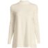 Women's Plus Size Cashmere Mock Neck Swing Tunic Sweater, Front