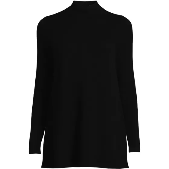 Women's Cashmere Mock Neck Swing Tunic Sweater - primary