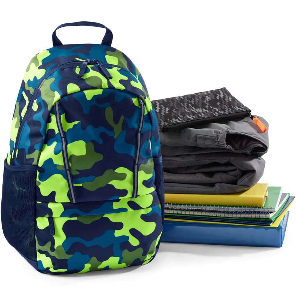 Lands end shop camo backpack