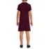 School Uniform Girls Short Sleeve Interlock Polo Dress, Back