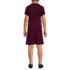 School Uniform Girls Short Sleeve Interlock Polo Dress, Back