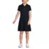 Girls Short Sleeve Interlock Polo Dress, Front