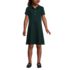 Girls Short Sleeve Interlock Polo Dress, Front