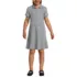 Girls Short Sleeve Interlock Polo Dress, Front