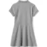 Girls Short Sleeve Interlock Polo Dress, Back