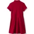 Girls Short Sleeve Interlock Polo Dress, Back