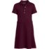 School Uniform Girls Short Sleeve Interlock Polo Dress, Front