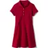 Girls Short Sleeve Interlock Polo Dress, Front