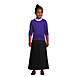Girls Solid Pleated Skirt Ankle Length, alternative image