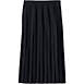 School Uniform Girls Solid Pleated Skirt Ankle Length, Front