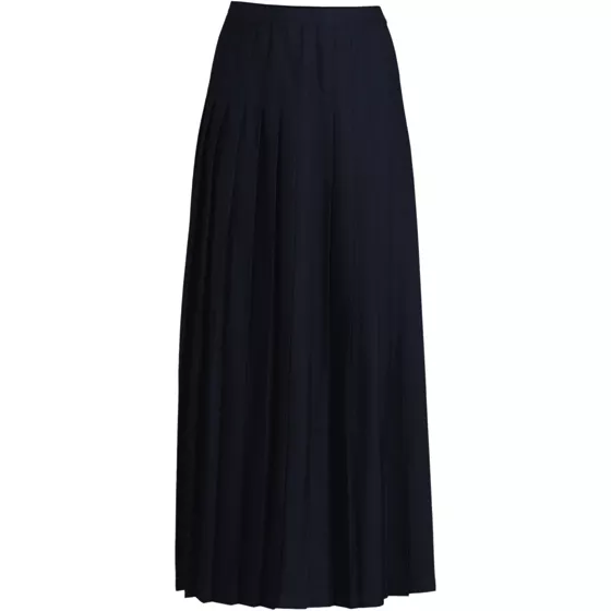 Women's Solid Pleated Skirt Ankle Length - primary