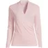 Women's Long Sleeve Supima Micro Modal Wrap Top, Front
