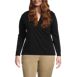 Women's Plus Size Long Sleeve Supima Micro Modal Wrap Top, Front