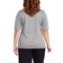 Women's Plus Size Elbow Sleeve Ponte Square Neck Top, Back
