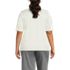 Women's Plus Size Elbow Sleeve Ponte Square Neck Top, Back