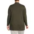 Women's Plus Size Long Sleeve Supima Micro Modal Open Cardigan Tunic, Back