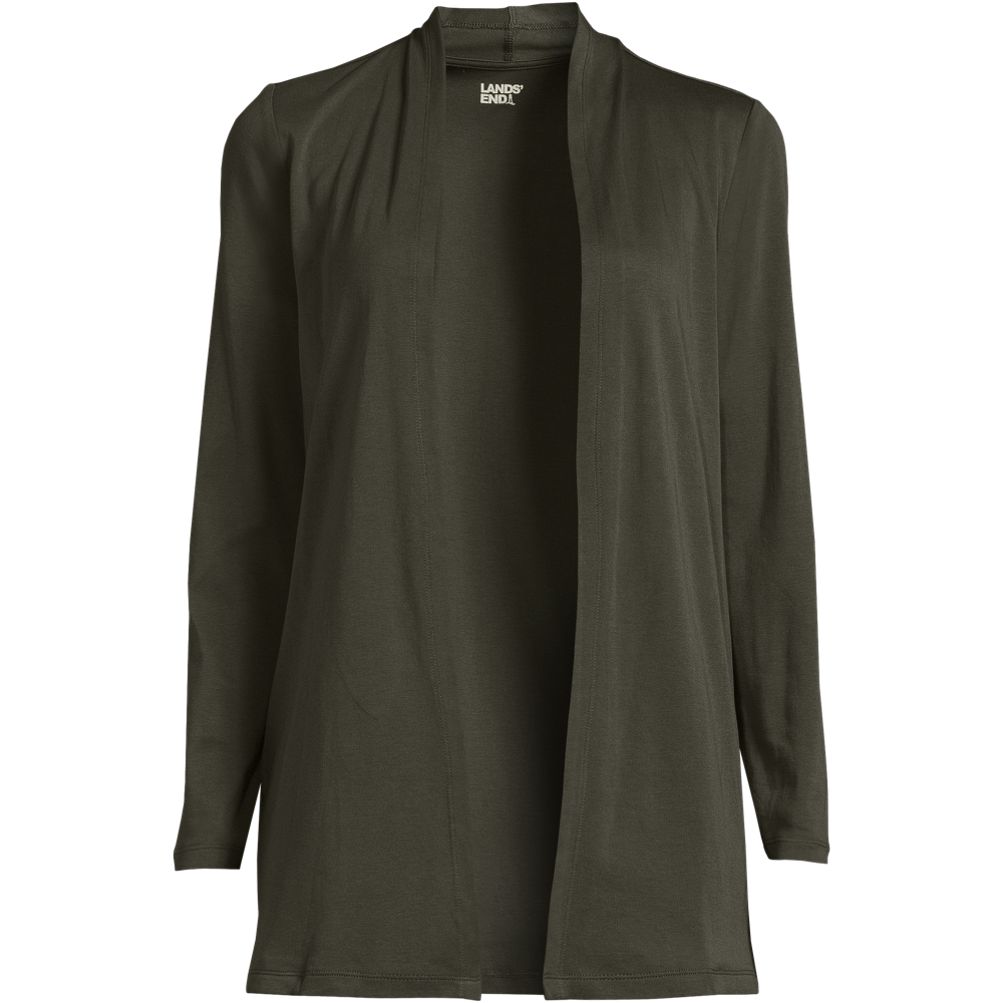 LANDS’ END cardigan Lands' End Womens FG Ctn Card and Tank Sweater Set Light