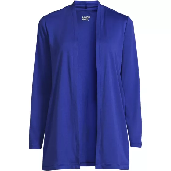 Women's Long Sleeve Supima Micro Modal Open Cardigan Tunic - primary