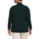 Women's Plus Size Long Sleeve Ottoman Mock Pullover, Back