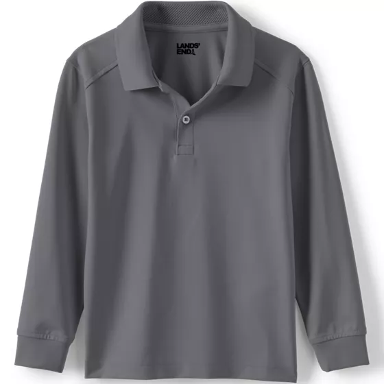 Kids Long Sleeve Rapid Dry Polo Shirt - primary