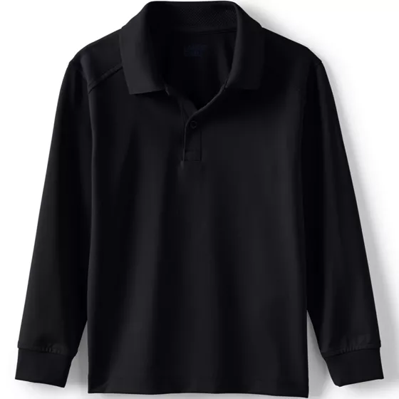 Kids Long Sleeve Rapid Dry Polo Shirt - primary