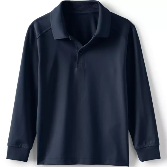 Kids Long Sleeve Rapid Dry Polo Shirt - primary