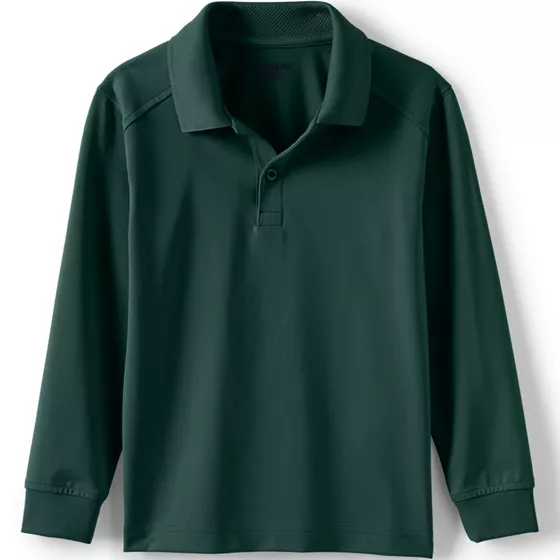 Kids Long Sleeve Rapid Dry Polo Shirt - primary