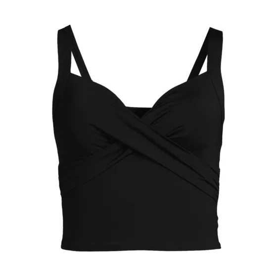 Women's Plus Size Sweetheart Wrap Midkini Top  - primary