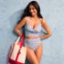Women's V-Neck Wrap Midkini Top, alternative image