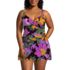 Women's Plus Size V-Neck Wrap Midkini Top, Front