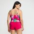 Women's Plus Size V-Neck Wrap Midkini Top, Back