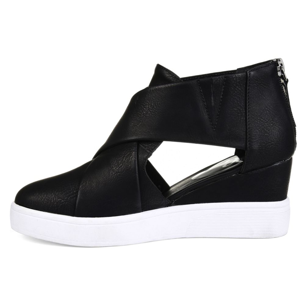 Journee Collection Women's Seena Cutout Wedge Sneakers