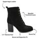Journee Collection Women's Baylor Stacked Heel Ankle Boots, alternative image