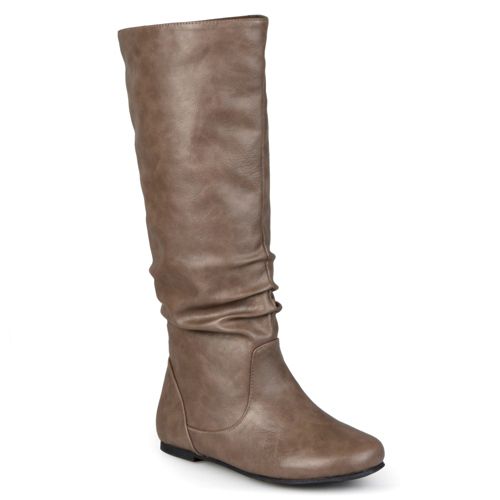 Cognac riding boots narrow clearance calf