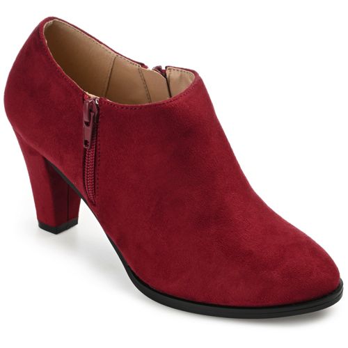 Comfortable low sale heel booties