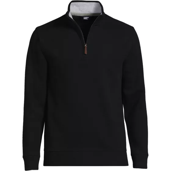 School Uniform Men's Big French Rib Quarter Zip Pullover Shirt - primary