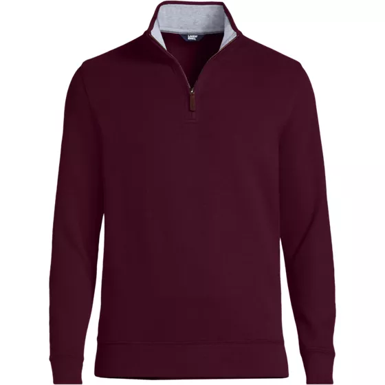 School Uniform Men's Big French Rib Quarter Zip Pullover Shirt - primary