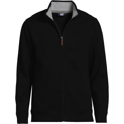 Men's French Rib Full Zip Jacket | Lands' End Business Uniforms