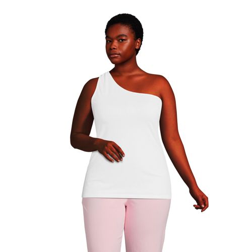 Cotton-Modal One-Sleeve Top