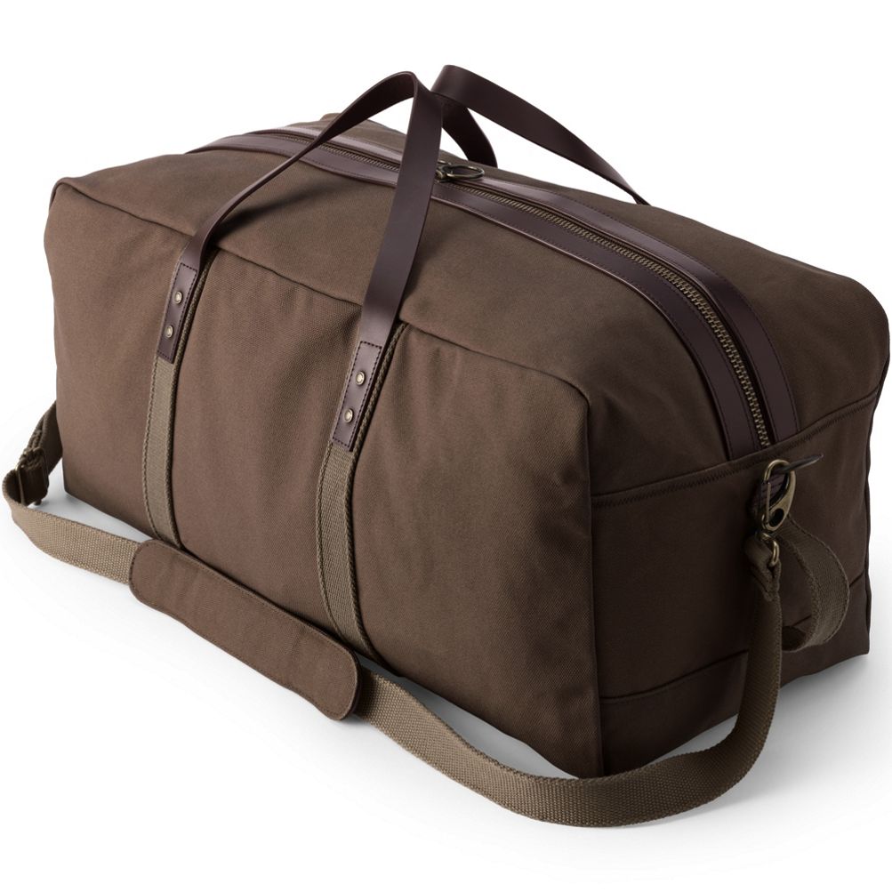 Lands end waxed store canvas duffle