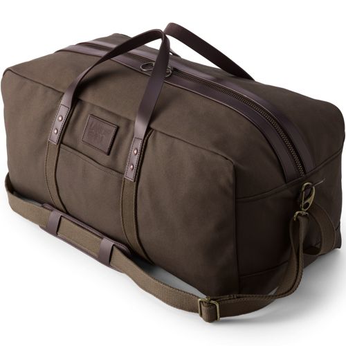 Denver Men's Leather Travel Duffle Bag